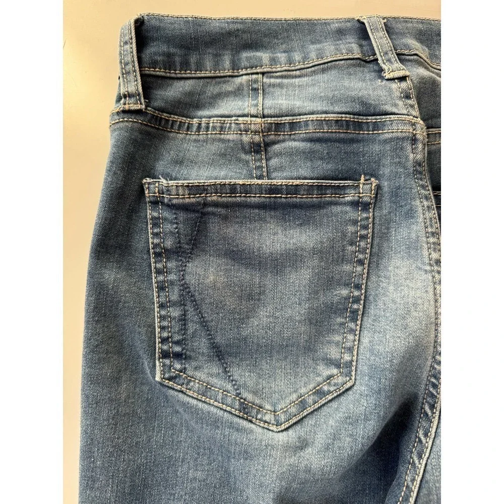 kendel and Kylie distressed raw hem whitewashed kontour High-Rise jeans size 26 - Picture 4 of 4